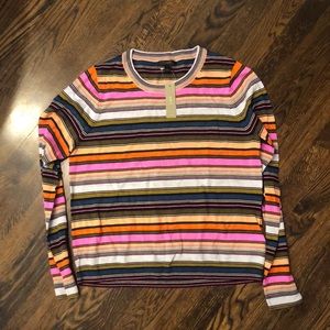 JCrew Colorful Striped Sweater ✨💫 NWT 100% wool